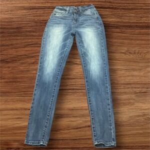 KanCan Los Angeles High Rise Skinny Jeans Medium Wash Size 25 Preppy